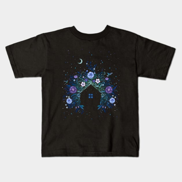 Tiny House - Nighty Kids T-Shirt by Episodic Drawing